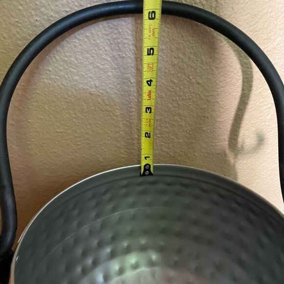 Hammered Metal Large Silver Pumpkin - Picture 12 of 16